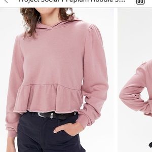 Urban peplum hoodie
